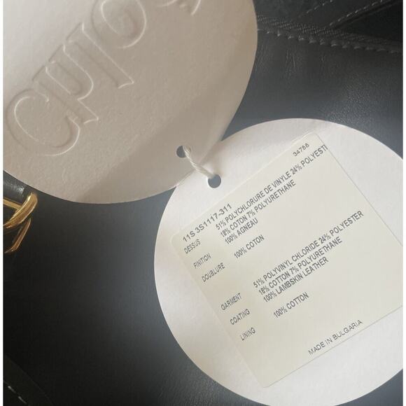 Chloe Eden Shoulder Bag Tote Black Calf leather Gold hardware Lambskin NWT - Picture 5 of 12